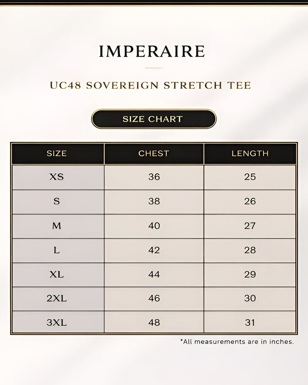 Imperaire UC48 Sovereign Stretch Tee – Noir Edition