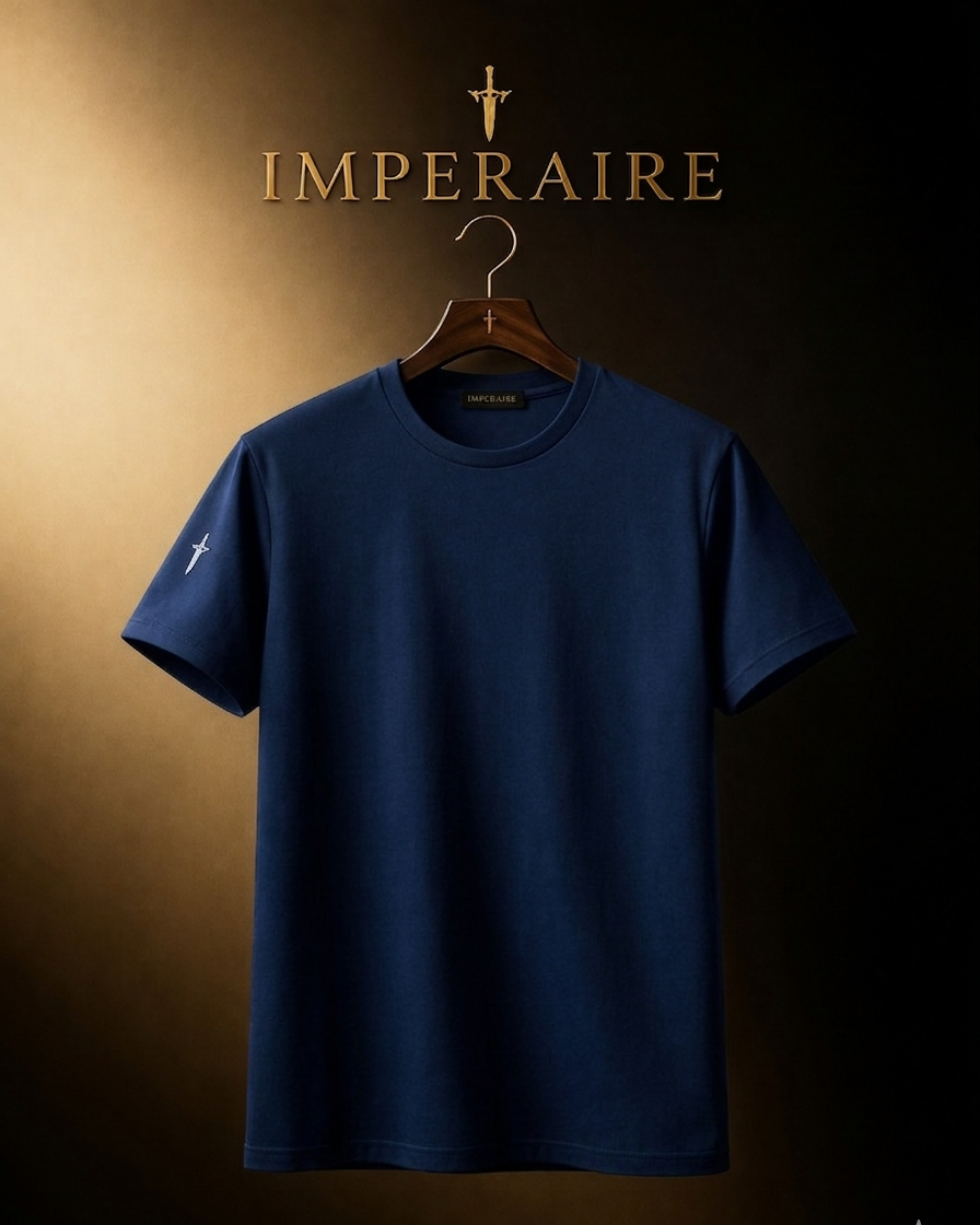 Imperaire UC48 Sovereign Stretch Tee — Navy Blue